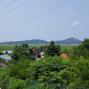 승영중학교 입구에서 바라본 마을 모습